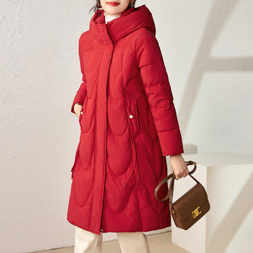 精致休闲，爆款高品质白鸭绒保暖长款羽绒服外套WLZD-2326904 商品图0