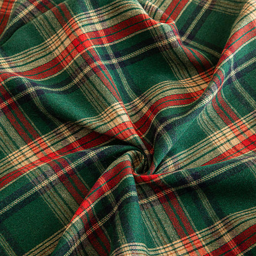 【圣诞礼物】时尚新款圣诞格子圆形流苏桌布 经典红绿格美式复古派对氛围装饰餐桌布 商品图3