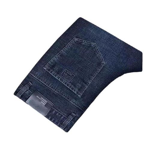 秋冬季男士加厚牛仔裤中年商务休闲中腰爸爸男装保暖长裤子 商品图4