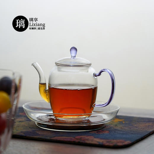 璃享小满月壶玻璃茶壶迷你泡茶壶功夫茶具小壶花茶壶透明带过滤小号 商品图5