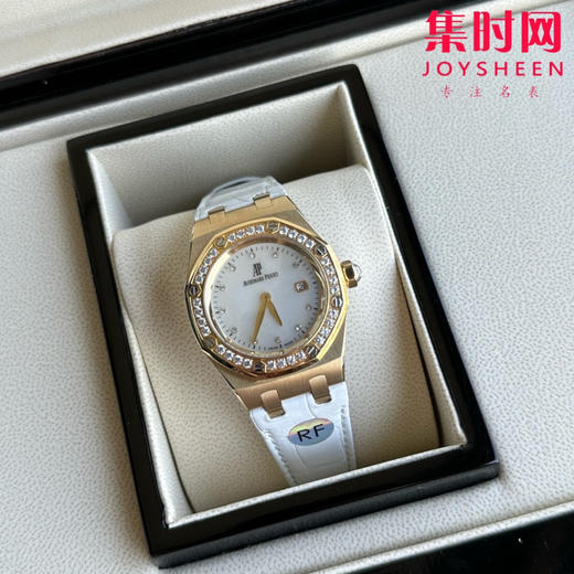 【美洲鳄鱼皮表带】AP爱彼皇家橡树系列67601 女士石英腕表 商品图1