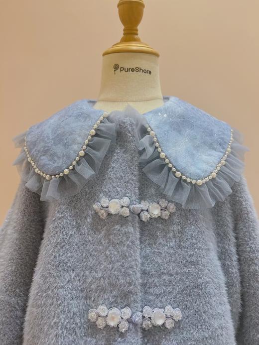 蓝色盘扣呢子外套（仅外套哦） 商品图1