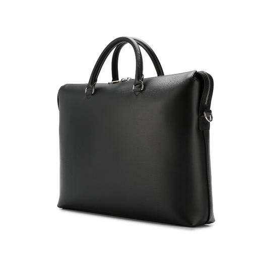 BURBERRY 巴宝莉 男士字母徽标皮革提挎包 黑色 8006291 A1189 商品图2