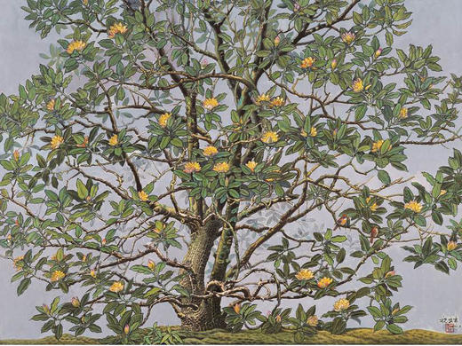 祝大年综合版画《山玉兰》 商品图2