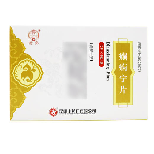 癫痫宁片【1.62g*12片*4板】昆明中药厂 商品图2