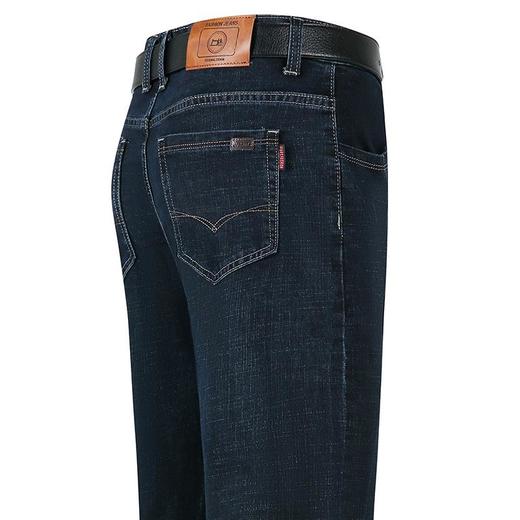 秋冬季男士休闲牛仔裤中年棉质弹力中腰爸爸男装长裤 商品图4