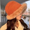 【好看又温暖】冬季毛绒渔夫帽女 日系显脸小 加厚防寒 百搭蒙古帽 加绒加厚 秋冬护耳帽 商品缩略图1