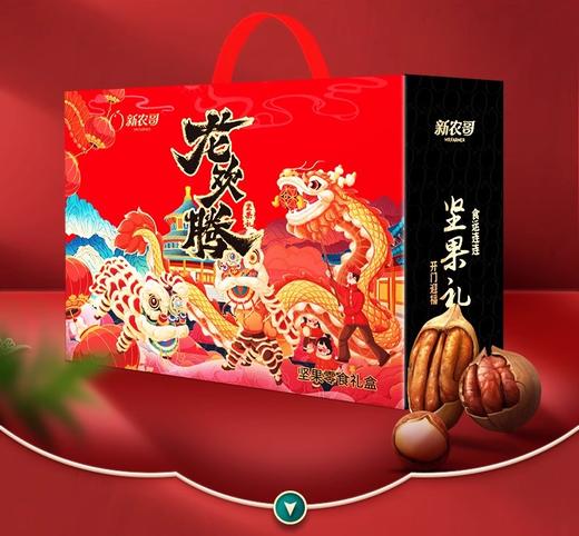【龙年好货礼盒！送人佳品】新农哥坚果礼盒零食组合袋装，零食大礼包节日年货礼盒坚果礼包，精细加工制作 丰富多样口味，当季好坚果 礼重情义重 商品图0