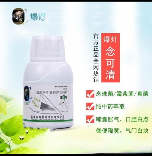 【念可清】250毫升/赛鸽口腔念珠菌/真菌霉浆菌/念珠菌液（爆灯） 商品图0