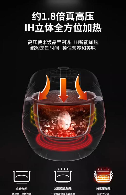 CUCKOO福库进口电饭煲家用智能多功能电饭锅1-10人份 CHXF1010FD 商品图4