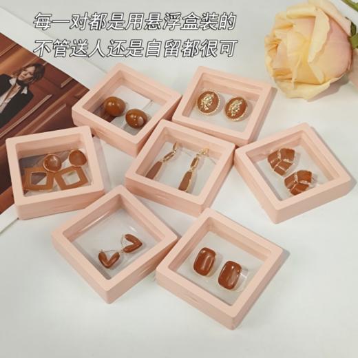 复古风满满的美拉德棕，搭大衣搭毛衣，温柔氛围感wu敌！！——【MointPhoice美拉德星期耳饰】 商品图5