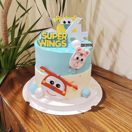 儿童蛋糕 | 超级飞侠蛋糕加高6寸8寸10寸（纯动物奶油 新鲜水果夹心提前2天预定） 商品图1