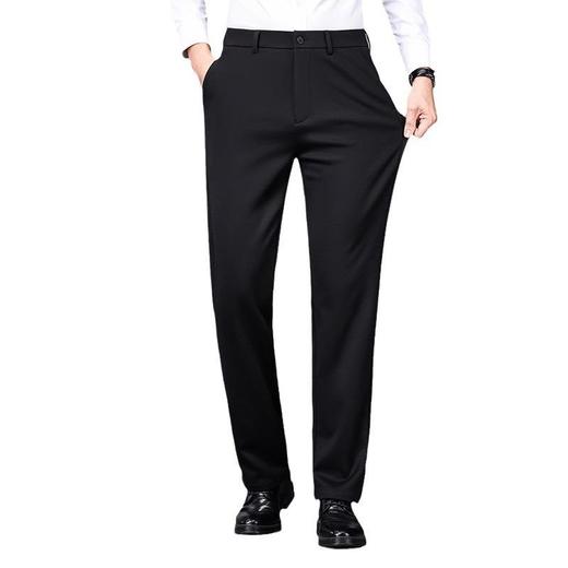 羊毛混纺休闲长裤男士秋冬季新款商务休闲百搭轻奢职业直筒西裤男 商品图4