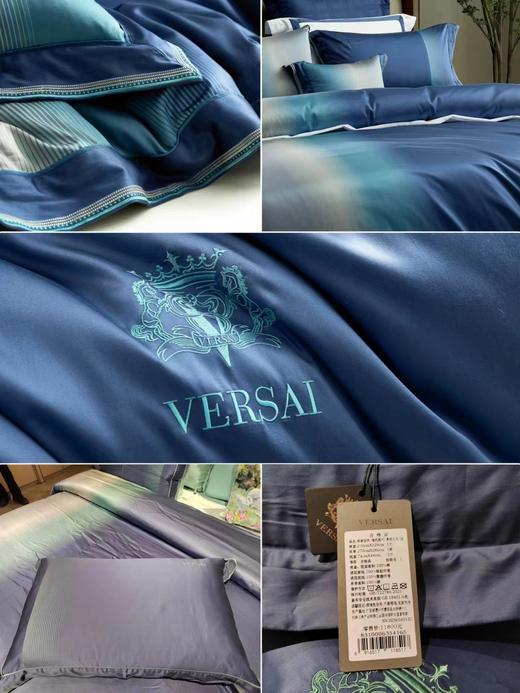 【6F】富安娜床单四件/海韵星河 蓝色 商品图2