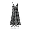 03-3潘依绣丁丁宠粉 春夏季碎花V领吊带连衣裙 Z1235 商品缩略图1