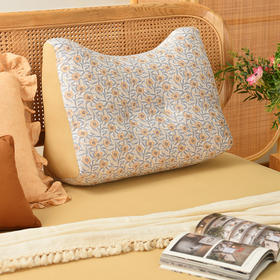 银莲花猫耳朵多功能靠枕软包高级感腰靠可拆洗