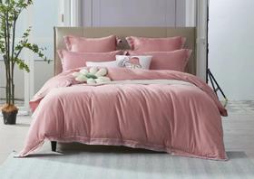 【6F】富安娜素绣床单四件\甜蜜星云