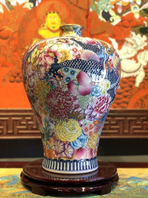 重工万花龙腾盛世梅瓶 商品图0