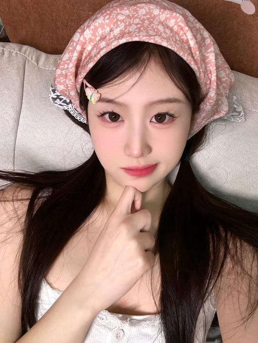 Puff girl日抛美瞳 脸红兔兔 14.2mm 商品图0