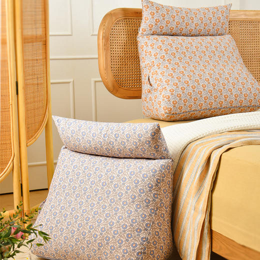 莫里斯花园系列多功能三角床靠软包高级感腰靠可拆洗 商品图1