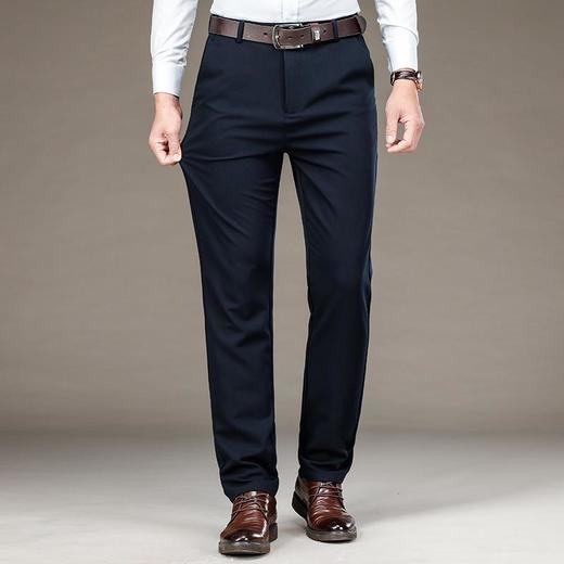 秋冬季男士休闲裤中年宽松商务正装西裤爸爸男装长裤子 商品图0