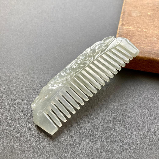 糯冰种翡翠梳子 商品图1