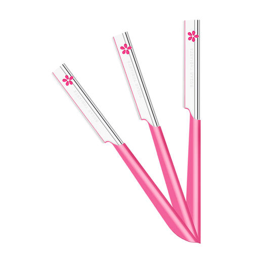 贝印安全修眉刀（5支装红色）男女可用安全型修眉刮眉工具 商品图7