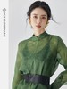 扶摇 独特小众新中式清冷绿古典纹样低调轻奢轻薄桑蚕丝衬衫 商品缩略图4