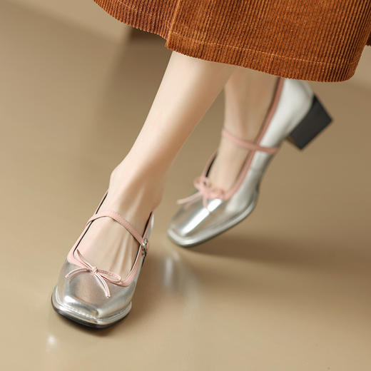 春季新款，里外全皮甜心玛丽珍单鞋XDD-6023F 商品图0