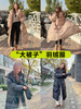 3天左右发/本仓发】女明星都爱穿“大被子”羽绒服，新国标90%白鸭绒更蓬松保暖，还配套做了同色系手套，东北穿都不怕冷了！门襟拉链+按扣+可拆卸帽子+袖子罗纹收口，防风御寒！黑色/卡其 150斤都能穿 商品缩略图1
