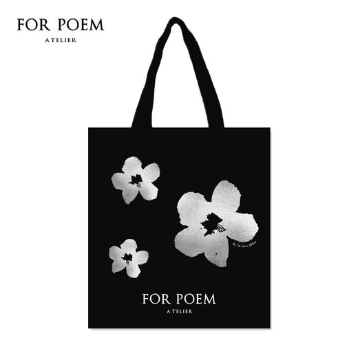 ForPoem 现货 原创设计经典烫金花朵帆布袋 装满发光日常 商品图2