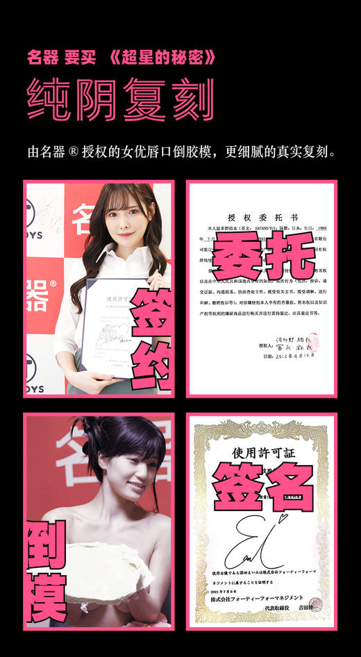【EasyLive X 名器】超星の秘密-高桥/桥本/波多/深田/凉森-女优倒模仿真纯阴复刻名器飞机杯（极速私密发货） 商品图2