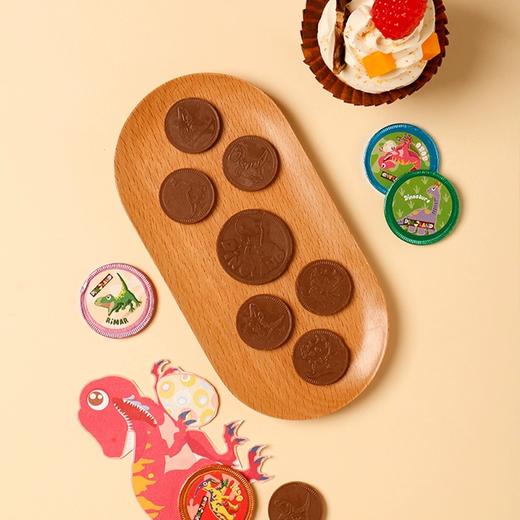 荷兰迪诺恐龙家族荷兰金币巧克力120g/044190 恐龙图案随机柔滑细腻 商品图3