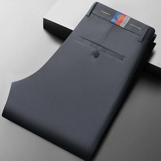 加厚西裤男士秋冬季虎头刺绣潮流直筒弹力休闲男裤 商品图1