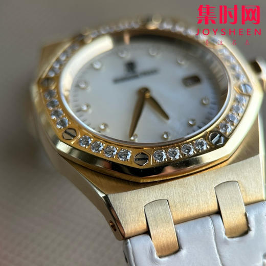 【美洲鳄鱼皮表带】AP爱彼皇家橡树系列67601 女士石英腕表 商品图5