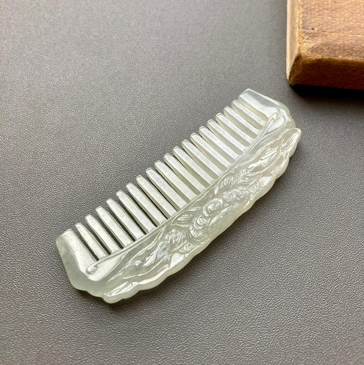 糯冰种翡翠梳子 商品图2