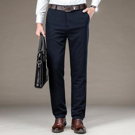 秋冬季男士休闲裤中年宽松商务正装西裤爸爸男装长裤子 商品图1