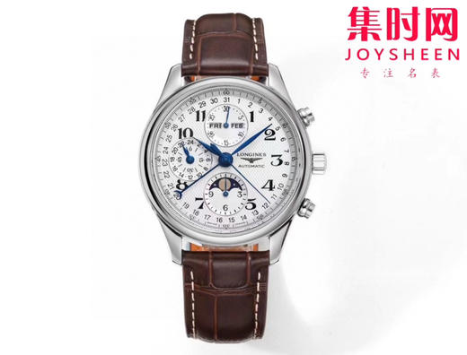 【大号42mm】浪琴 Longines 名匠月相系列 名匠八针月相 男士多功能机械腕表 商品图0