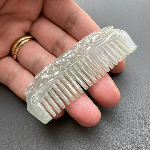 糯冰种翡翠梳子 商品图6