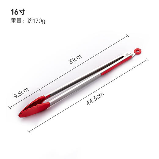 【多种用途！易用更顺畅】防烫夹硅胶食物夹不锈钢，食品夹耐高温厨房夹子烧烤夹烤肉夹，稳定省力 容易清洗 母婴级 商品图9