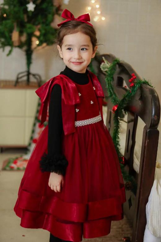 双蝴蝶结珍珠背心裙 商品图0