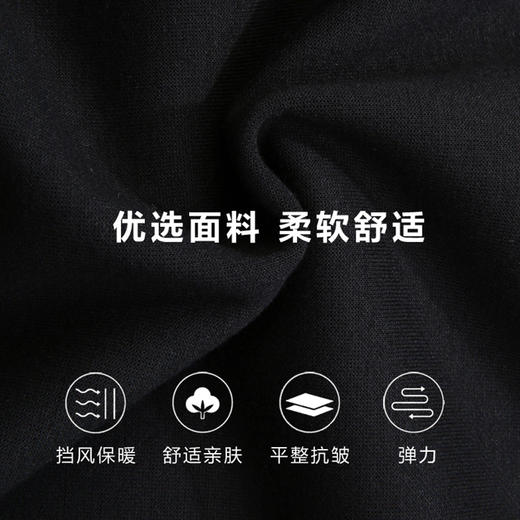 【圈】【新款DDA】大依优型大码男士加绒V领假两件衬衫领针织宽松男外套毛衣翻领卫衣保暖上衣 商品图1