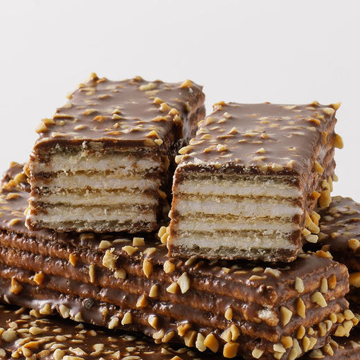 【激活能量！巧克力涂层威化饼干】免邮坚果巧克力涂层威化饼饼干休闲零食夹心甜点小吃年货小点心 商品图1