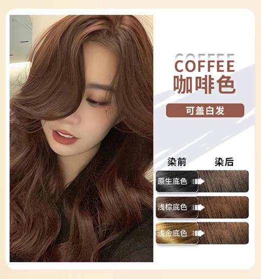 同仁堂【纯一洗彩染发剂】植物天然 无刺激 遮盖白发 衣帛骝千红纱 商品图7