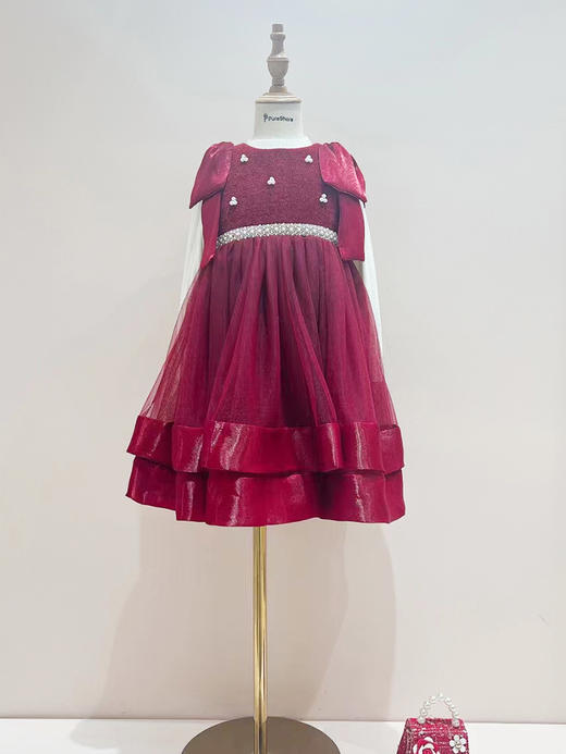 双蝴蝶结珍珠背心裙 商品图1