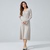 东黎 • 山羊绒女士秋冬翻领宽松长袖连衣裙 3061 商品缩略图1