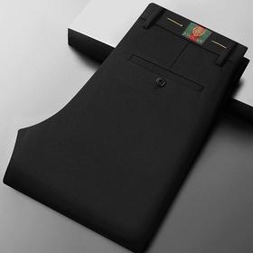 四面弹商务休闲西裤男式春秋季虎头刺绣弹力薄款直筒男装休闲裤子