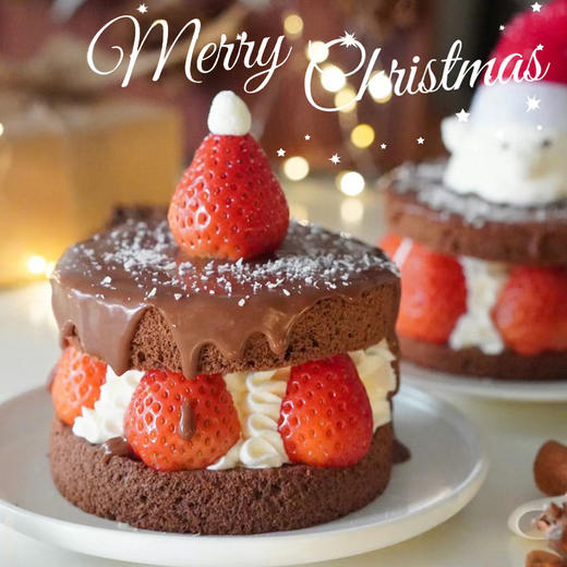 【圣诞系列】冬日限定生巧草莓蛋糕，在这个圣诞季为您带来恰到好处的甜蜜~~ 商品图1