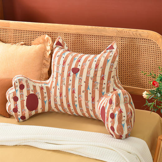 暖冬圣诞系列大猫靠枕软包高级感腰靠可拆洗 商品图0