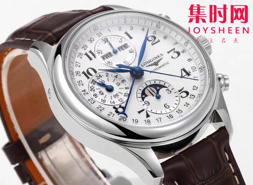 【大号42mm】浪琴 Longines 名匠月相系列 名匠八针月相 男士多功能机械腕表 商品图2